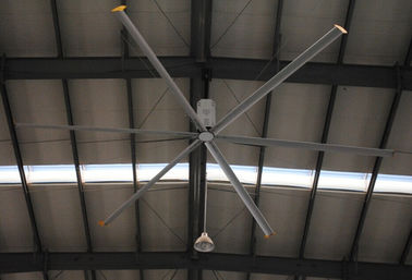 공기 역학적인 6개의 잎 Bigass 큰 산업 천장 선풍기, 20ft HVLS 전기 천장 선풍기