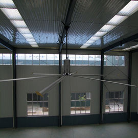 6m 창고 hvls 산업 천장 선풍기 큰 기류 20feet 직경 50rpm 지붕 6 잎