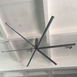 6m 창고 hvls 산업 천장 선풍기 큰 기류 20feet 직경 50rpm 지붕 6 잎